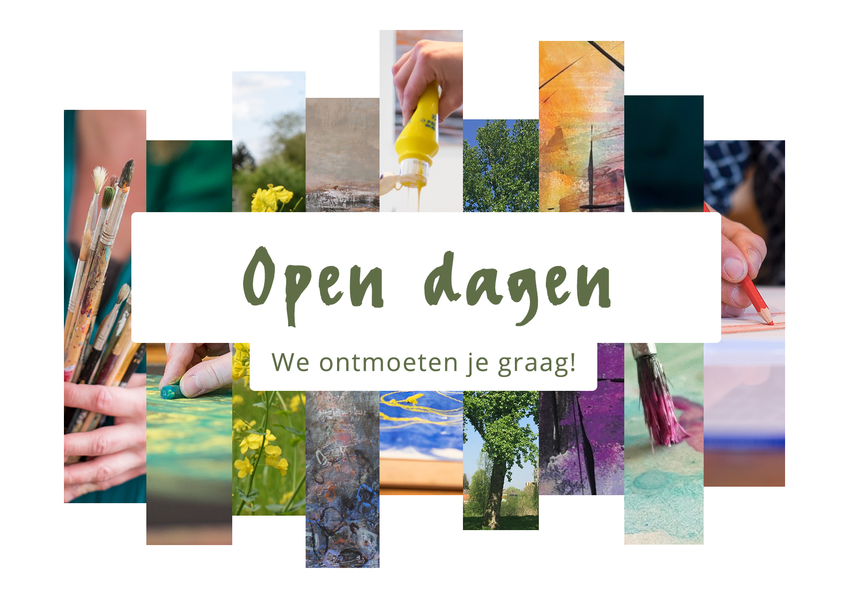 Titel Open dagen - we ontmoeten je graag